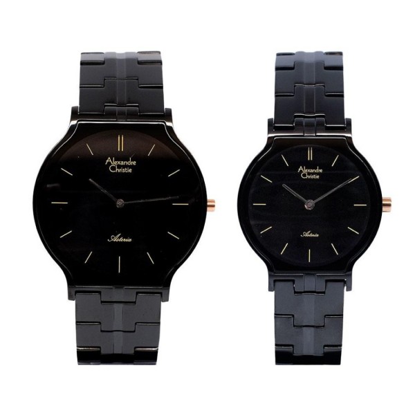 Alexandre Christie AC 8410 Full Black Couple